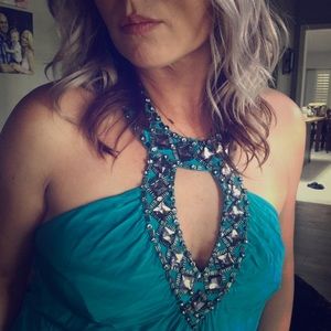 Bebe dressy keyhole top